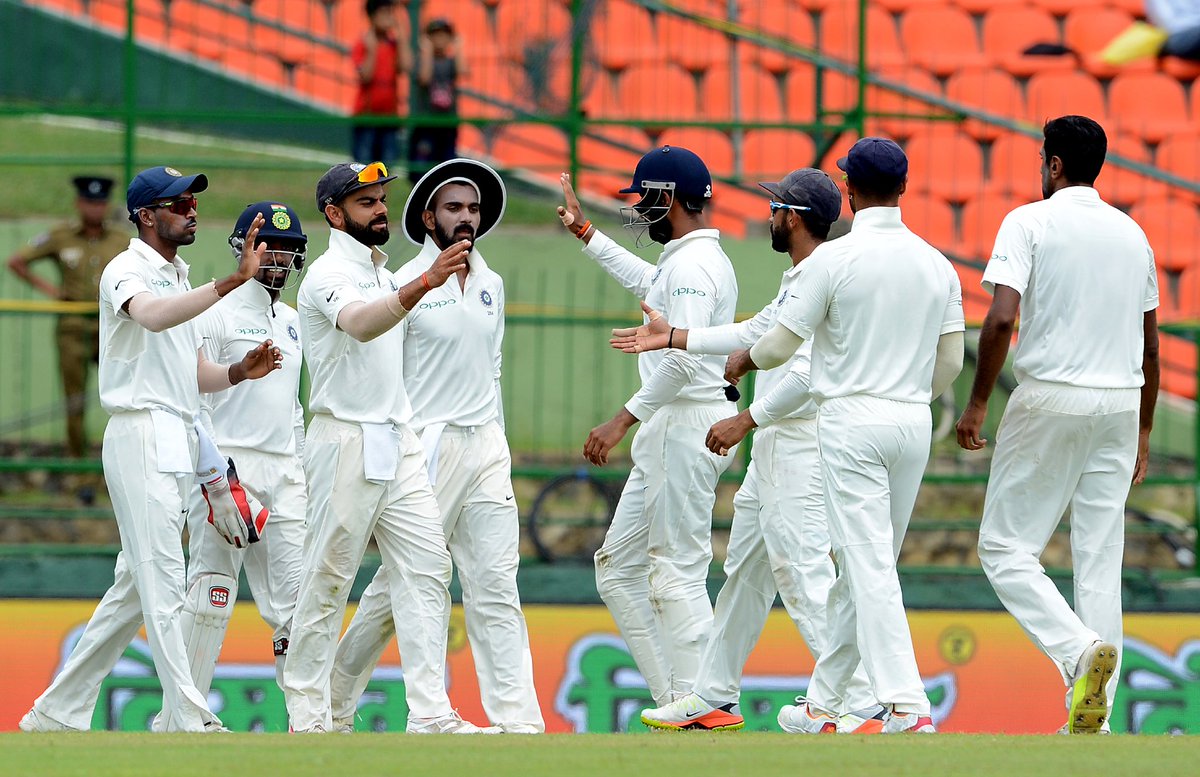 टीम इंडिया ने रचा इतिहास, श्रीलंका को 1 पारी 171 रनों से हरा 3-0 से जीती सीरीज