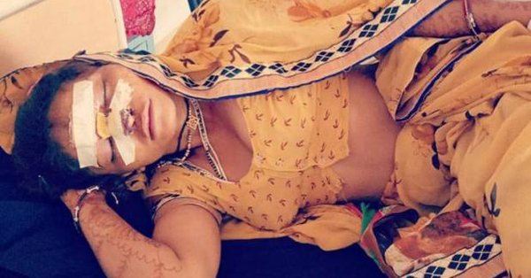 गुजरात में दलित महिला पर हमला गुजरात में दलित महिला पर हमला