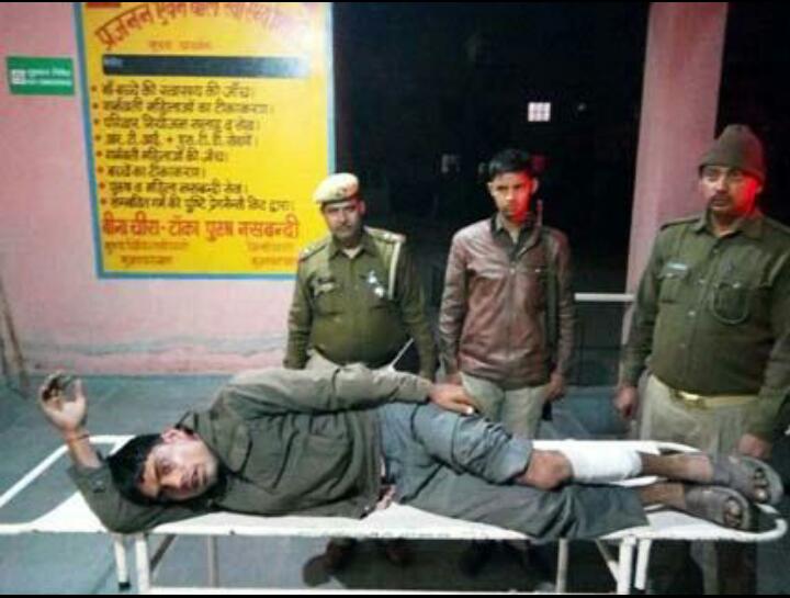 मुजफ्फरनगर: लूटकर भागे बदमाश की भोपा पुलिस ने मुठभेड