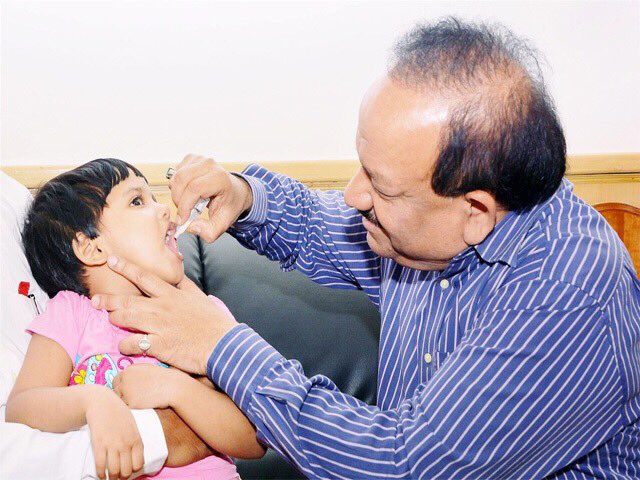 #WorldPolioDay : केंद्रीय मंत्री डॉ हर्षवर्धन ने विश्व पोलियो दिवस पर दी सभी देशवासियों को बधाई