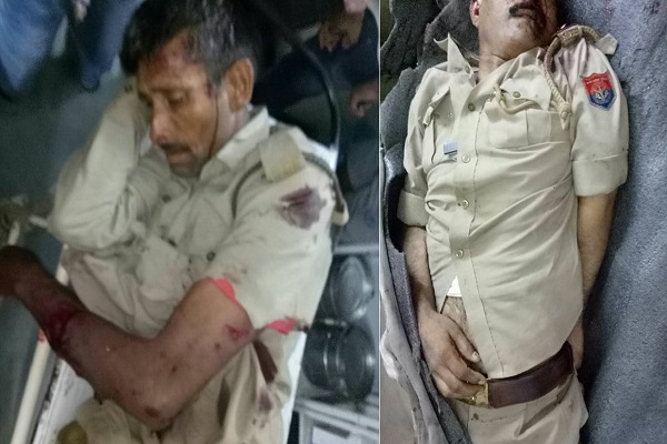 रोडवेज बस ने पुलिस जीप को रौंदा, दो पुलिसकर्मियों की मौत