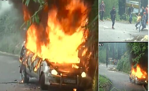 ममता के बंगाल में जला दी जी न्यूज की गाडी, फिर मचा हडकम्प