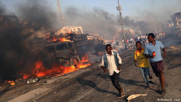 सोमलिया में आत्मघाती हमला, 300 लोग मरे