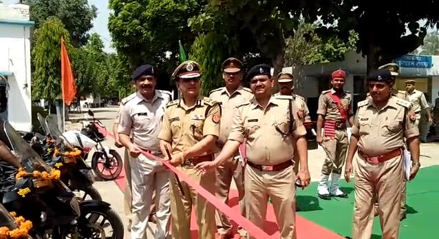 100 यूपी की मोटर साइकिलों से अब पुलिस करेगी क्राइम कंट्रोल