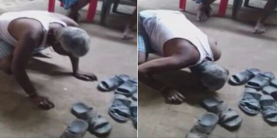 शर्मनाक: बिना दस्तक दिए घर में घुसने पर मिली थूक कर चाटने की सजा