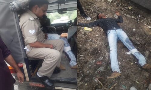 नोएडा पुलिस की बड़ी सफलता, एक लाख का इनामिया मुठभेड़ में गिरफ्तार