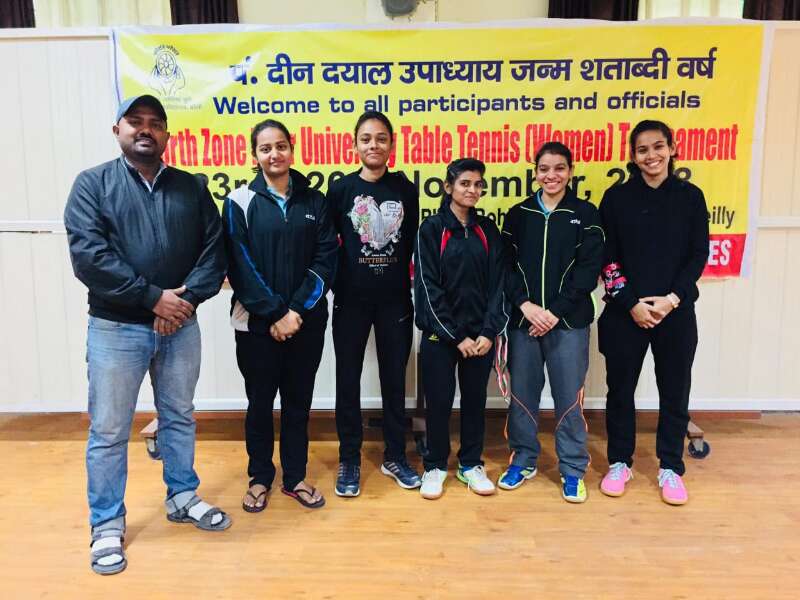 इविवि महिला टेबल टेनिस  टीम फाइनल में पहुंची ,43 विश्वविद्यालों की टीमों ने लिया है टूर्नामेंट में हिस्सा