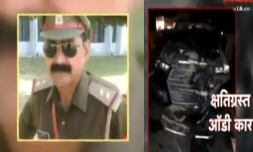 बरेली में तेज रफ्तार ऑडी कार ने दरोगा और हेड कांस्टेबल को कुचला, दोनों की मौत