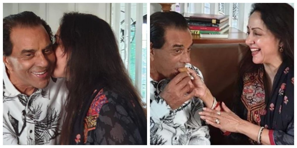 धर्मेंद्र के बर्थडे पर रोमांटिक हुईं हेमा, इस अंजाद में किया बर्थडे विश, देखिए PHOTOS धर्मेंद्र के बर्थडे पर रोमांटिक हुईं हेमा, इस अंजाद में किया बर्थडे विश, देखिए PHOTOS