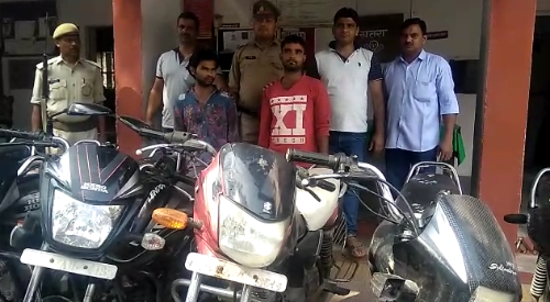 सहारनपुर पुलिस ने दो अंतरराज्यीय वाहन चोर किए गिरफ्तार, आधा दर्जन से अधिक बाईक बरामद