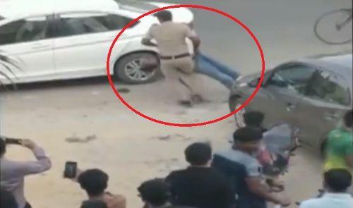 गुरुग्राम: जज की पत्नी-बेटे को गोली मारने के बाद गनर का बेटे को गाड़ी में खींचते हुए वीडियो आया सामने