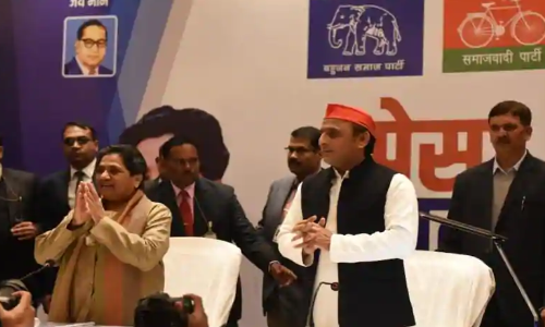 यूपी में मायावती-अखिलेश गठबंधन का ऐलान, 38-38 सीटों पर चुनाव लड़ेगी सपा-बसपा, कांग्रेस को जगह नहीं! यूपी में मायावती-अखिलेश गठबंधन का ऐलान, 38-38 सीटों पर चुनाव लड़ेगी सपा-बसपा, कांग्रेस को जगह नहीं!
