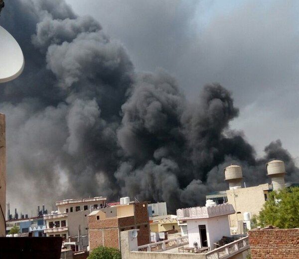 गुड़गांव के मानेसर में मारुती की सहयोगी कम्पनी में लगी आग