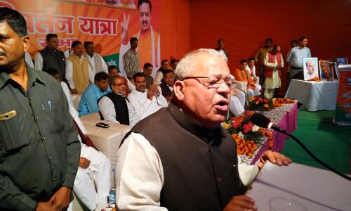 बीजेपी सरकार ने किया भीतरी और बाहरी आंतकवाद पर हमला - कलराज मिश्र