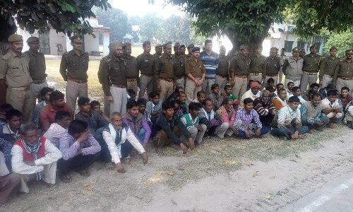 एसपी पूर्वी हरदोई बीसी दुबे ने की सख्ती, 5 घंटे में 56 अभियुक्त गिरफ्तार