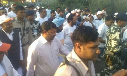 केंद्रीय मंत्री मुख्तार अब्बास नकवी ने रन फॉर यूनिटी अभियान की अगुआई की