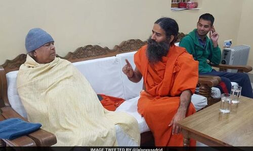 बाबा रामदेव ने कहा कि लालू प्रसाद देश की राजनीतिक धरोहर है!