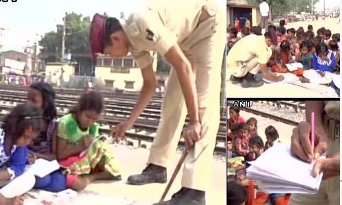बिहार पुलिस का असली हीरो, ड्यूटी के दौरान बच्चो को पढाता है