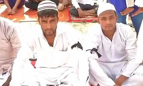 बल्लभगढ़ में लोगों ने नहीं मनाई ईद, काली पट्टी बांधकर अदा की नमाज