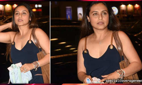 बेटी के साथ पहली बार स्पॉट हुई रानी मुखर्जी, देखिए Cute तस्वीरें