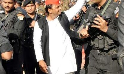 सीएम अखिलेश की फैजाबाद सभा समाप्त के बाद मची भगदड़ में कई लोग घायल