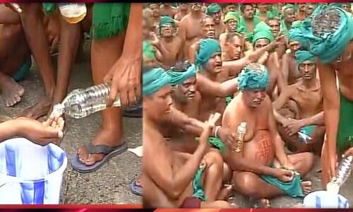 तमिलनाडु के किसानों ने जंतर मंतर पर यूरीन पीकर किया प्रदर्शन, बीते 38 दिनों से दे रहे हैं धरना तमिलनाडु के किसानों ने जंतर मंतर पर यूरीन पीकर किया प्रदर्शन, बीते 38 दिनों से दे रहे हैं धरना