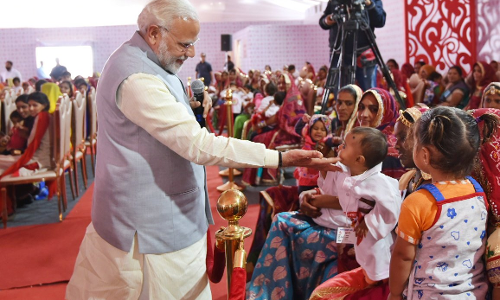 प्रधानमंत्री की जनसभा में पड़ा खलल!