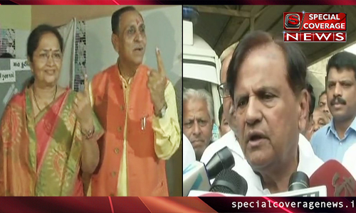 गुजरात चुनाव Live: सीएम विजय रुपाणी ने डाला वोट, अहमद पटेल बोले- कांग्रेस 110 सीटों पर करेगी कब्ज़ा