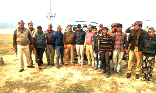 कासगंज  पुलिस को बडी सफलता मुठभेड के दौरान दबोचे अन्तर्जनपदीय पशु चोर