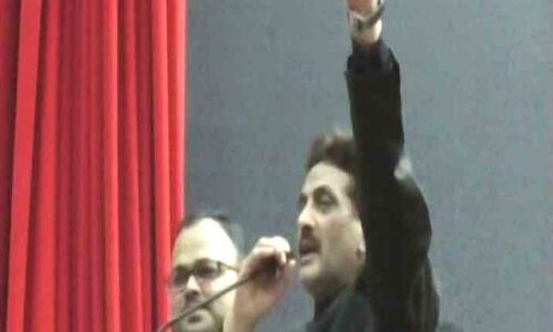 योगी इफेक्ट : राज्य सूचना आयुक्त हाफिज उस्मान ने मंच से लगाए जय श्री राम के नारे