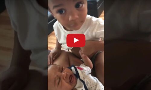 सात माह की बहन को रोता देख मासूम भाई बना माँ, वीडियो देखकर रो देंगे!