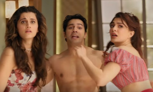 जुड़वा 2 का ट्रेलर लॉन्च: वरुण ने लगाया कॉमेडी का तड़का, तापसी और जैकलीन का दिखा बोल्ड अवतार