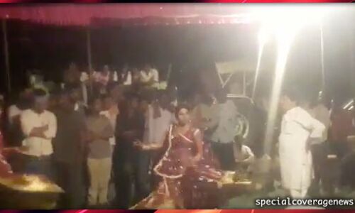 बीजेपी जिला महामंत्री ने बेड़नी समुदाय की युवतियों संग लगाए ठुमके