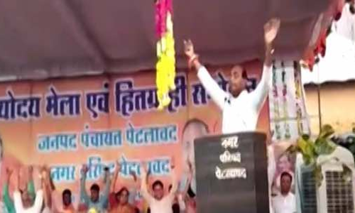 VIDEO : शिवराज के मंत्री बोले, जो भारत से प्यार करते हैं, वो भाजपा को वोट देंगे