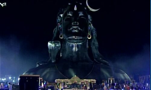 LIVE : पीएम मोदी ने 112 फुट ऊंचे शिव की प्रतिमा का किया अनावरण, कहा- योग पुराना होकर भी नया है