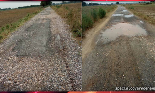 एटा : सड़क में गड्ढे या गड्ढे में सड़क, ऐसी सड़क पर वाहन तो दूर पैदल चलना दूभर एटा : सड़क में गड्ढे या गड्ढे में सड़क, ऐसी सड़क पर वाहन तो दूर पैदल चलना दूभर