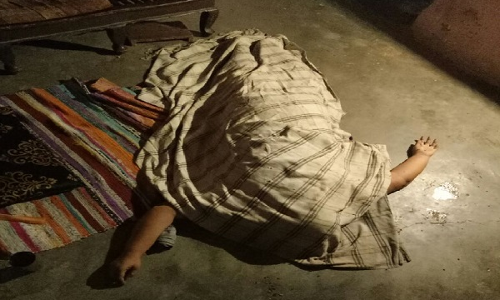 कनावनी गांव में बुजुर्ग महिला की मौत