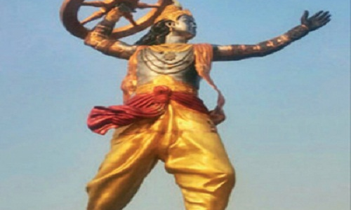 श्रीराम से पहले अखिलेश यादव ने बनवाई श्री कृष्ण की प्रतिमा