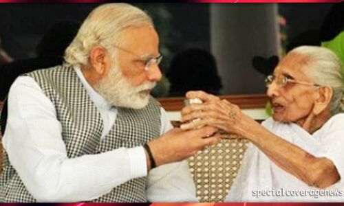 योग छोड़ मां से मिलने पहुंचे पीएम मोदी, साथ में किया नाश्ता