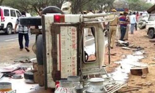 राजस्थान : सड़क दुर्घटना में 6 बच्चों की मौत, 25 अन्य घायल