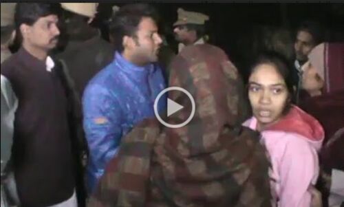 सपा जिलाध्यक्ष की गाड़ी से युवक की मौत गाड़ी में तोड़फोड़ आगजनी