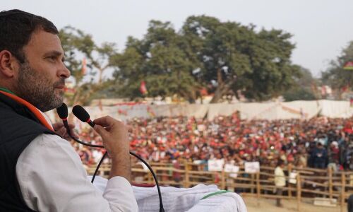 गठबंधन की आंधी को आगे ले जाएंगे - राहुल गांधी