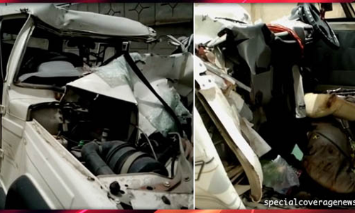 मुरादाबाद : तेज रफ़्तार बुलेरो और ट्रक की भीषण टक्कर, 5 की मौत, 8 घायल