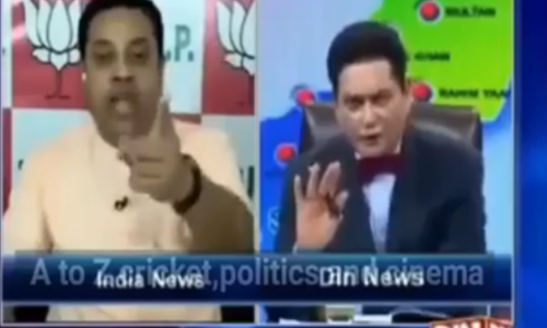 संबित पात्रा ने दिया इस पाक एंकर को ऐसा जबाब चेनल बंद कर भगा , देखें वीडियो