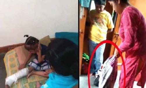 मासूम बेटी को सौतेली मां ने पीटा, बेटी नही मानी तो बंद किया बोरी में