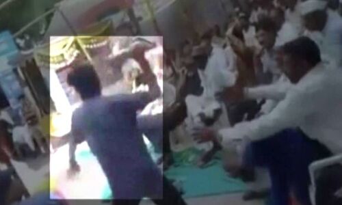 गुजरात में केंद्रीय मंत्री पर फेंका जूता, आरोपी हिरासत में मचा खलबली, देखें वीडियो