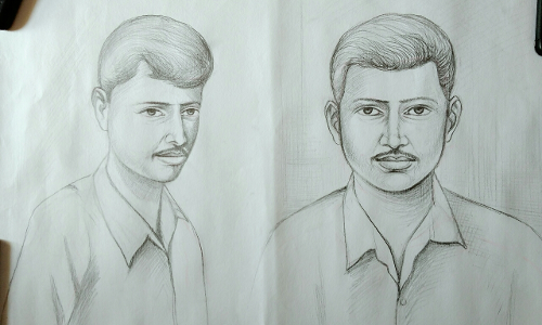 बिहार के इंडियन बैंक से 22 लाख की लूट में पसीना बहा रही पुलिस,दो संदिग्धों की जारी किया स्केच