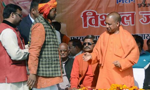 14 वर्षों में सपा बसपा के कुशासन ने प्रदेश को अराजकता एवं दंगे दिए - योगी आदित्यनाथ