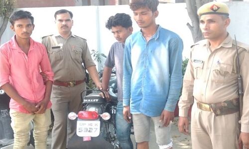 गाज़ियाबाद पुलिस ने बाइक चोर गिरोह का किया पर्दाफाश