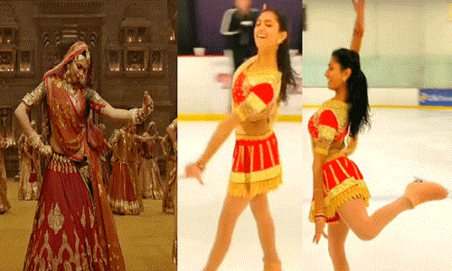 VIDEO: कुछ इस तरह इस लड़की ने बर्फ के ऊपर किया घूमर डांस, वीडियो देख हो जाएंगे हैरान